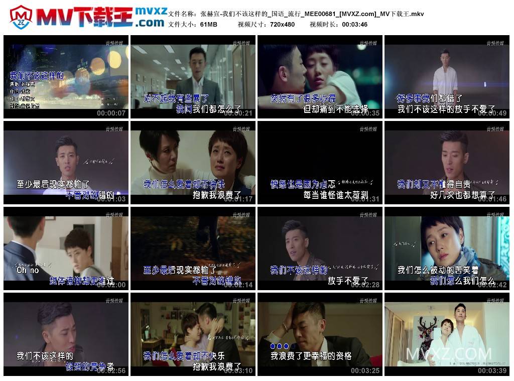 张赫宣-我们不该这样的_国语_流行_MEE00681